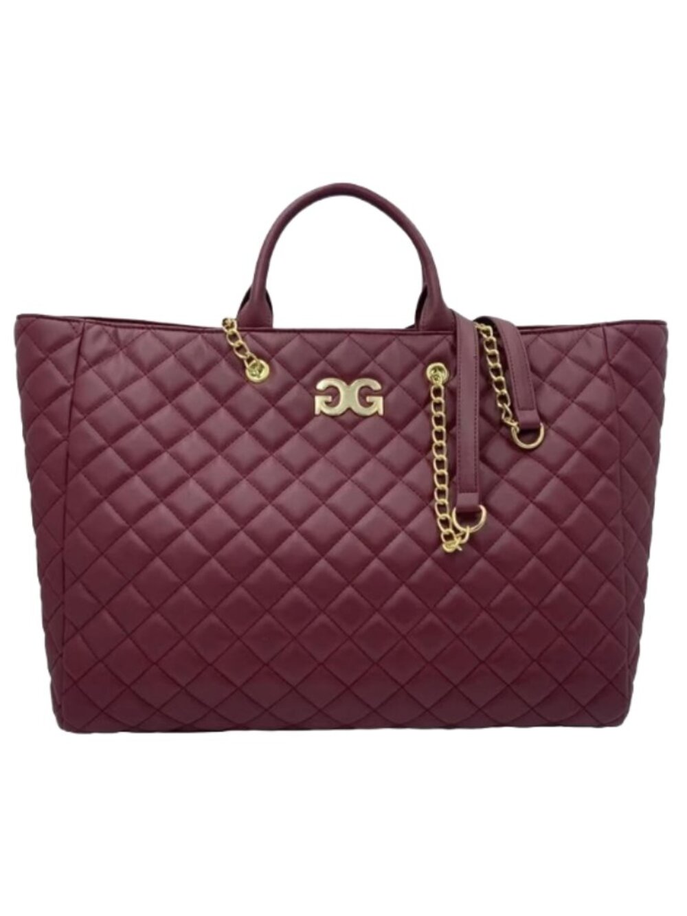 Gilda Paris Large Quilted Tote with Strap